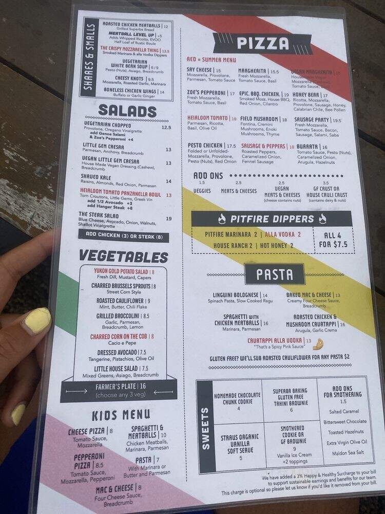 Pitfire Artisan Pizza - Los Angeles, CA menu_pic