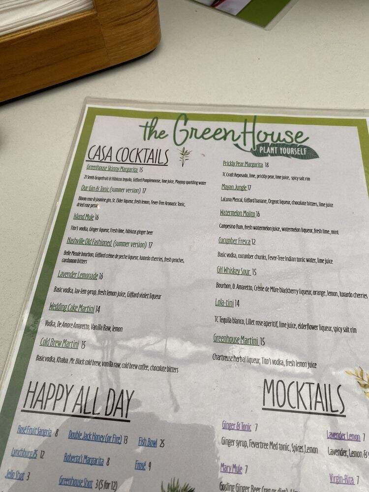 Greenhouse Bar - Nashville, TN
