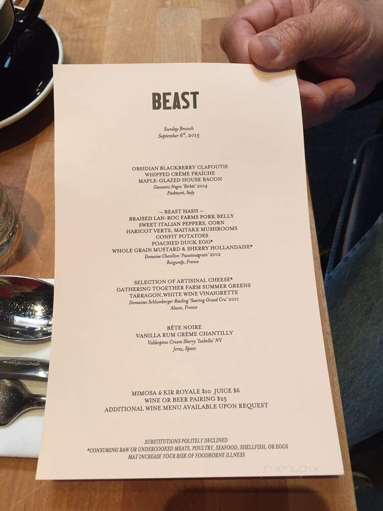 Beast - Portland, OR