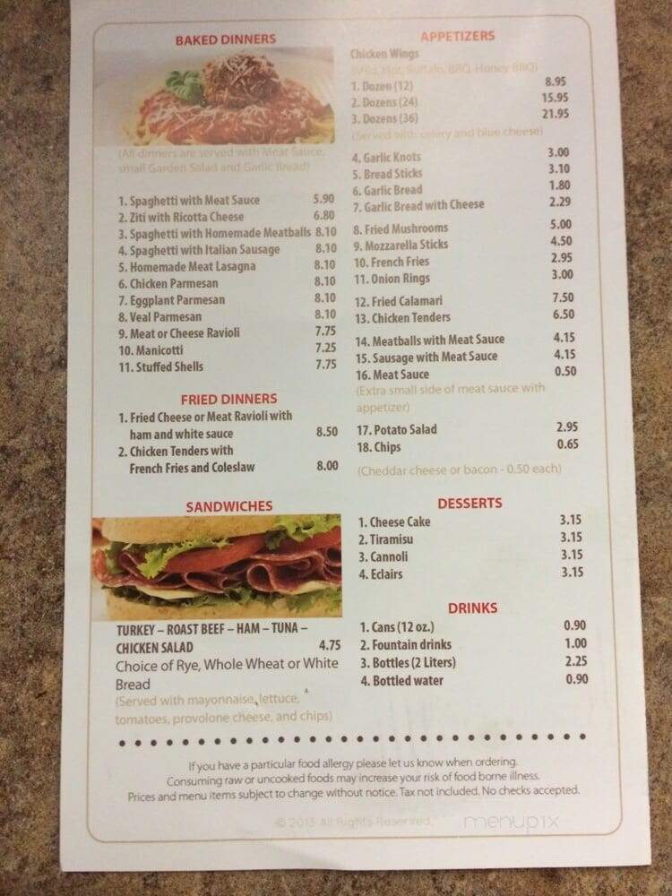 Tony's By Campanella - Clearwater, FL menu_pic