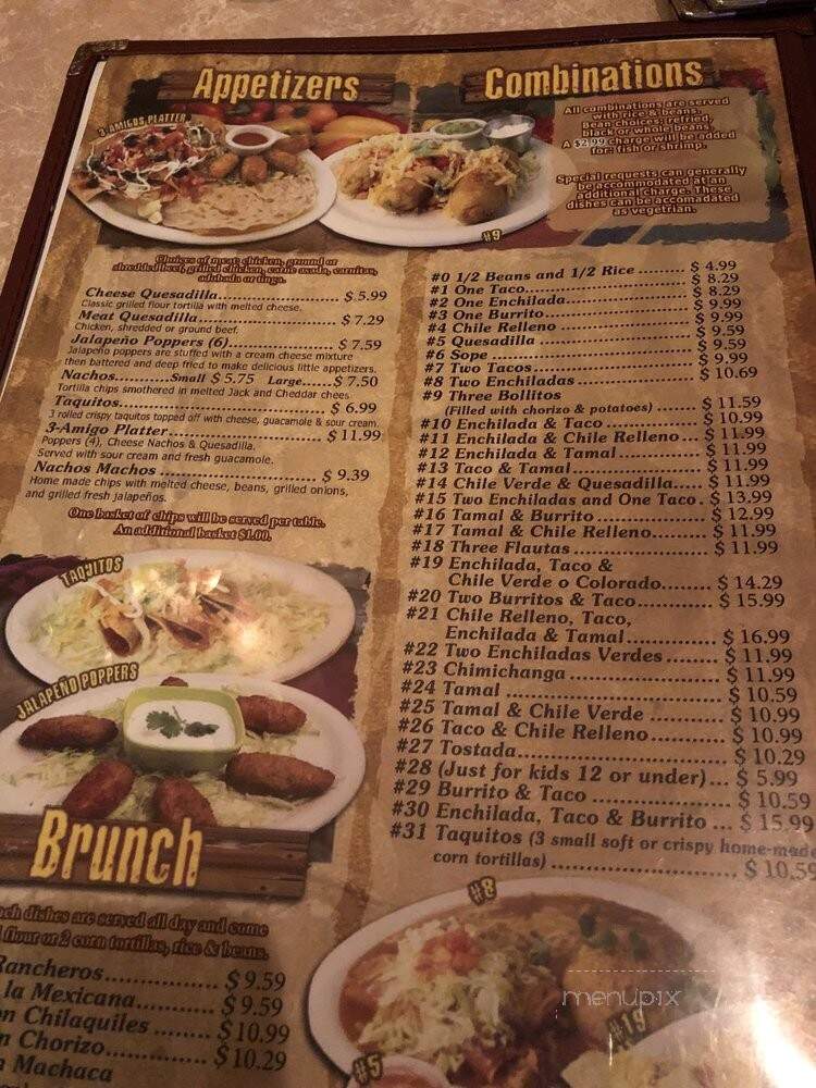 Carmela's Mexican Restaurant - Arcata, CA menu_pic