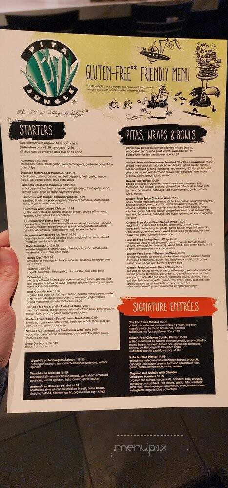 Pita Jungle - Flagstaff, AZ menu_pic