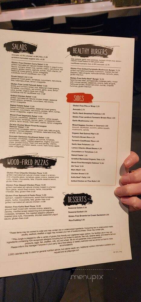 Pita Jungle - Flagstaff, AZ menu_pic