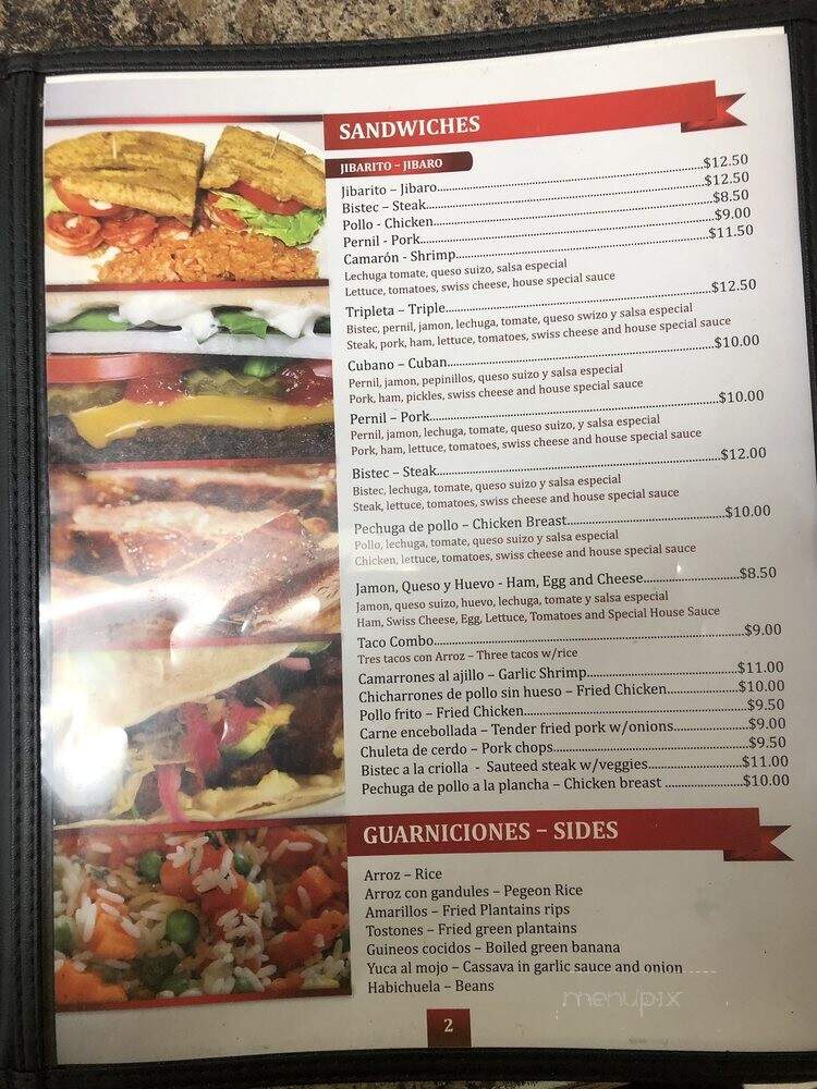 Rincon Criollo - Grand Rapids, MI menu_pic