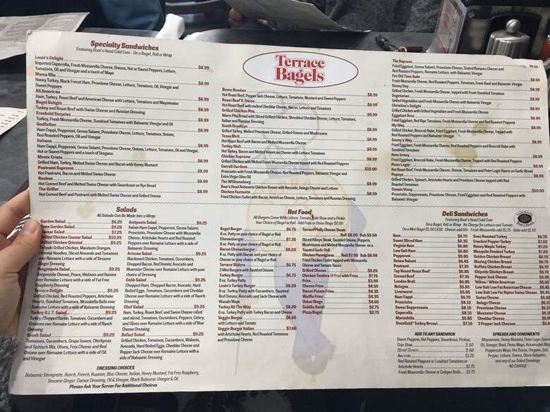 Terrace Bagels & Cafe - Freehold, NJ menu_pic