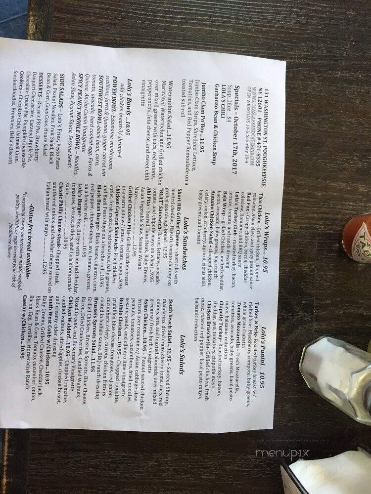 Lola's Cafe - Poughkeepsie, NY menu_pic