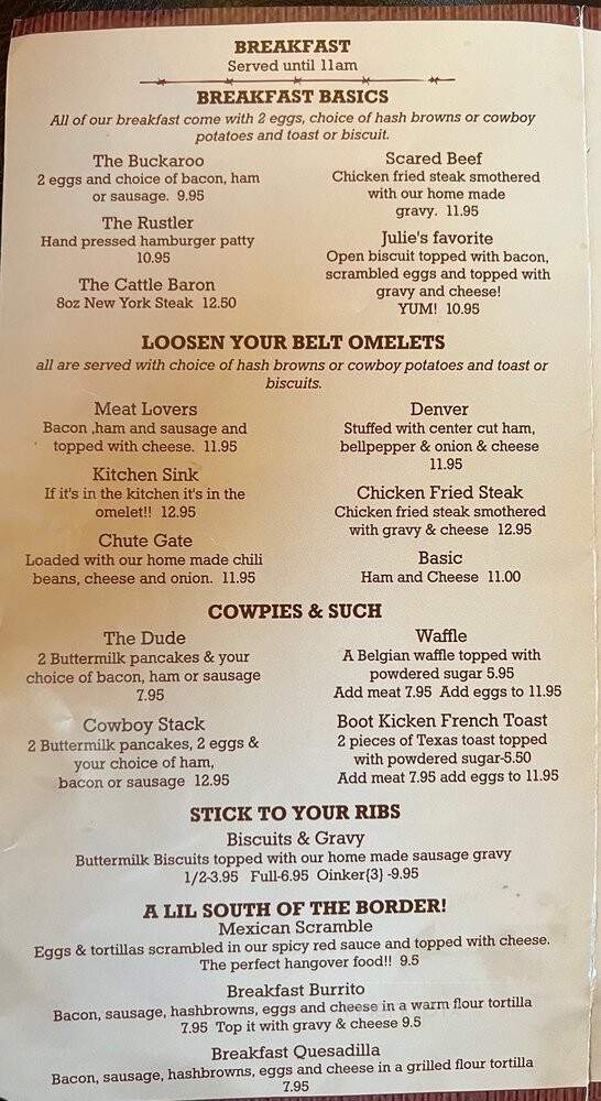 Doug's Cafe - Springville, CA menu_pic