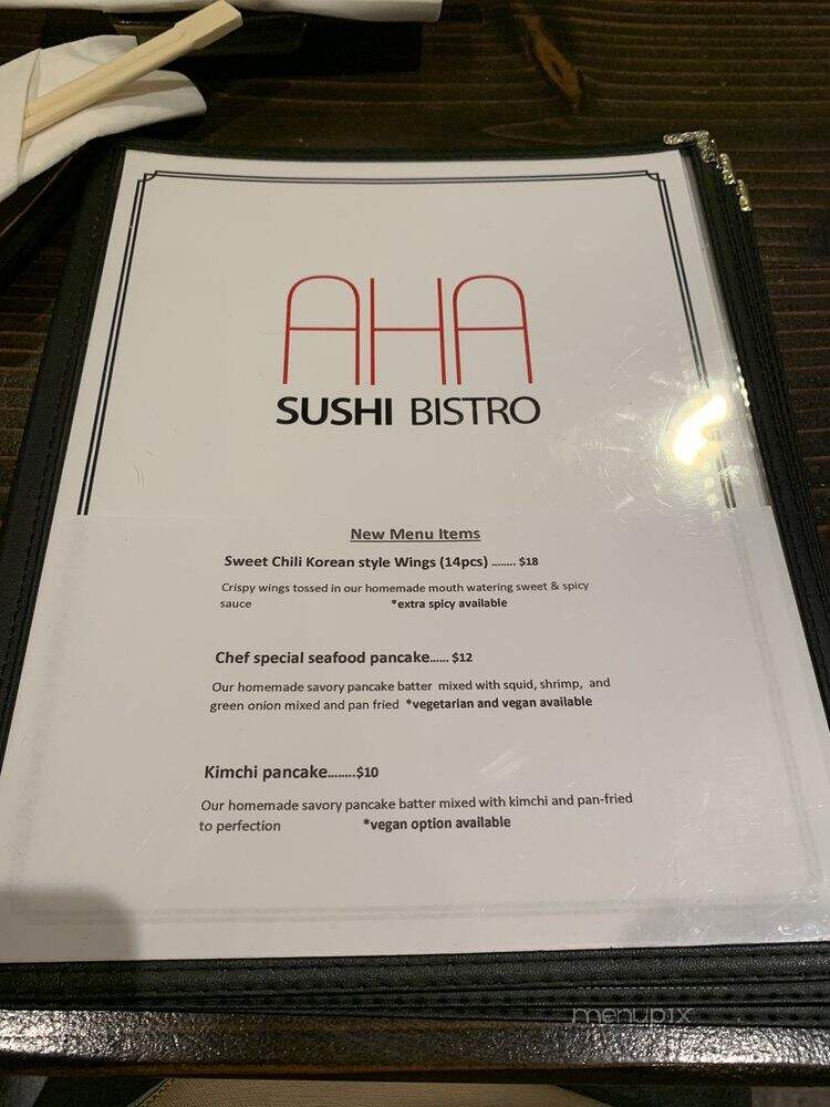 Aha Sushi - Gurnee, IL menu_pic