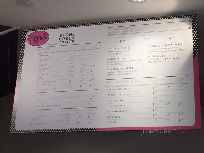 Aggie's Cakes & Pastries - Milwaukee, WI menu_pic