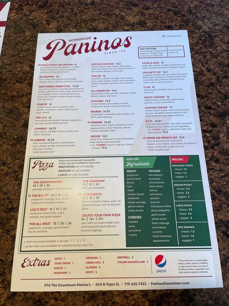 Pizza Plus - Colorado Springs, CO menu_pic