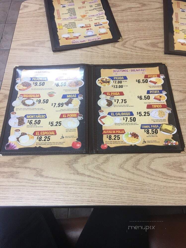 Risaralda Bakery - Houston, TX menu_pic