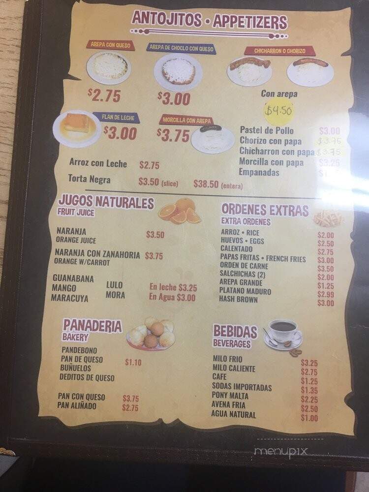 Risaralda Bakery - Houston, TX menu_pic