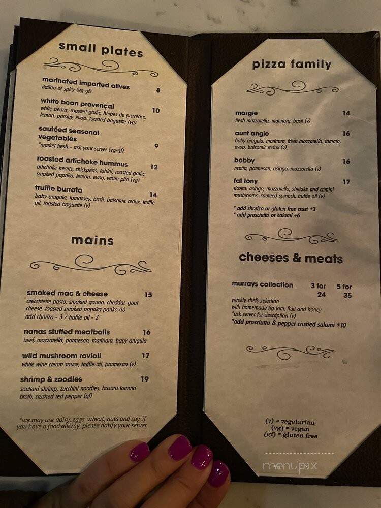 Cello Wine Bar - New York, NY menu_pic