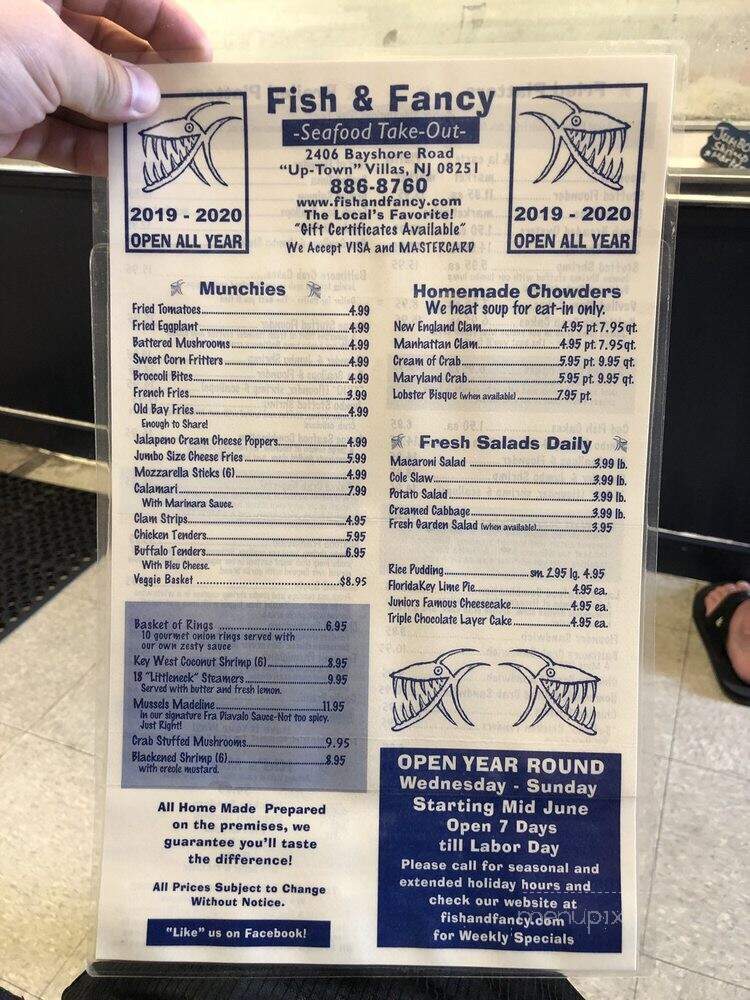 Fish To Go - Villas, NJ menu_pic