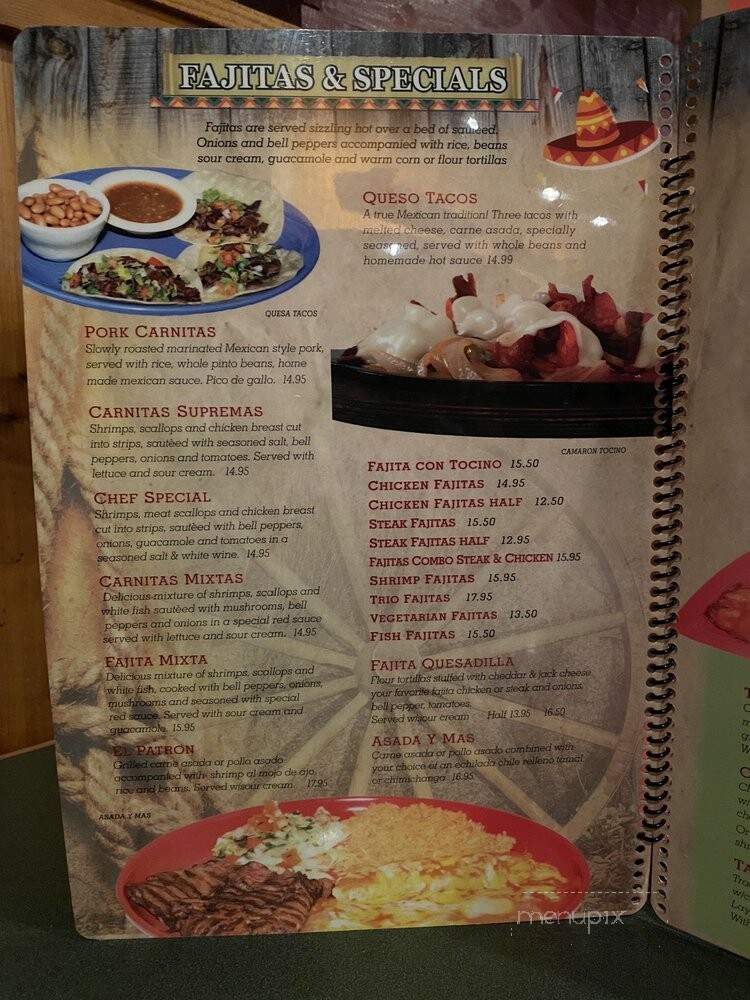 Rancho Chico - Stuart, FL menu_pic