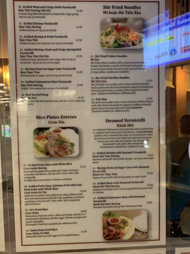 Le's Vietnamese Restaurant - Cambridge, MA
