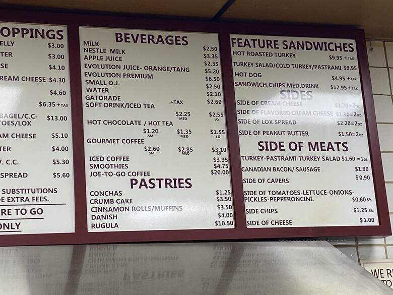 Western Bagel Baking - Van Nuys, CA menu_pic