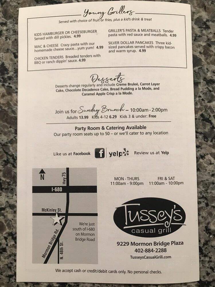 Tussey's Casual Grill - Omaha, NE