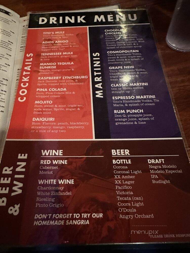 Pasion Tequila - Bothell, WA menu_pic
