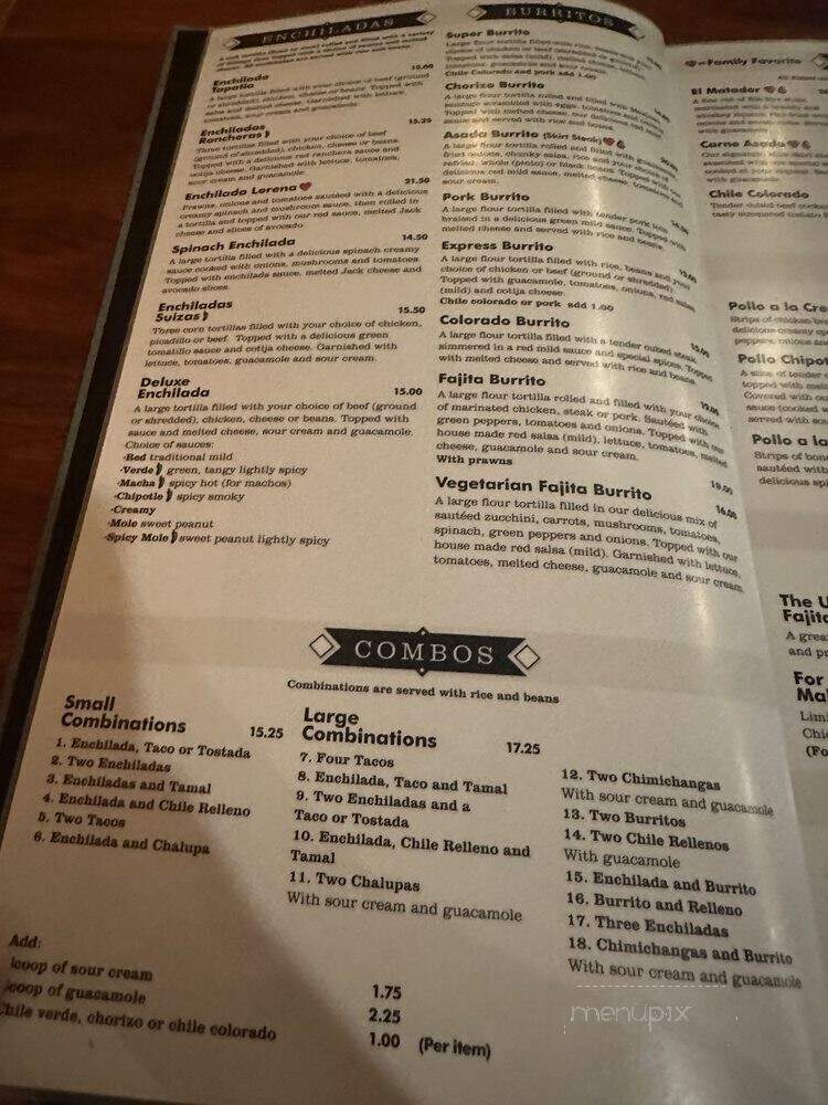Pasion Tequila - Bothell, WA menu_pic