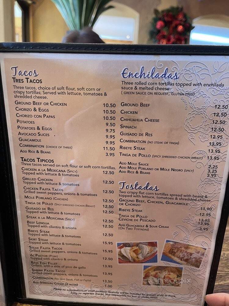 Javiers Mexican Restaurant - Arlington Heights, IL menu_pic