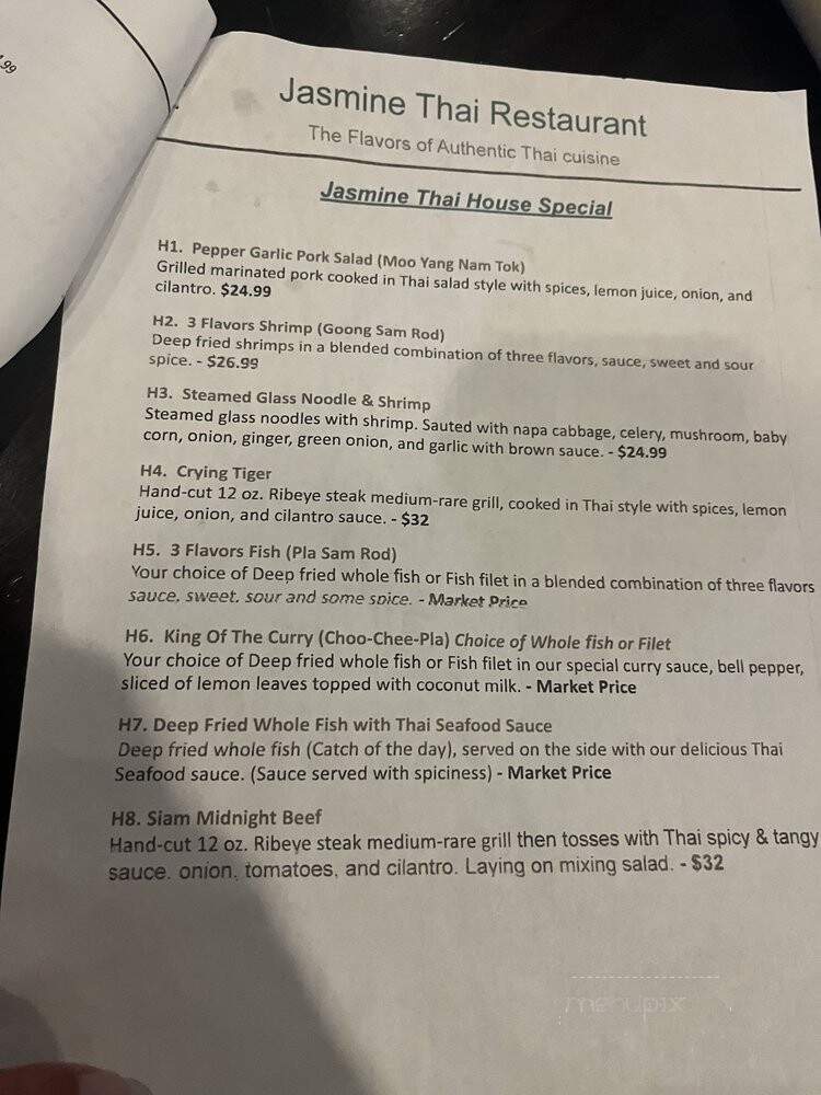 Jasmine Thai Restaurant - Destin, FL menu_pic