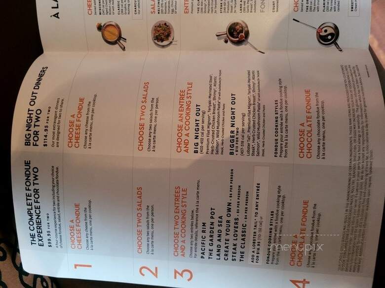 The Melting Pot - Savannah, GA menu_pic