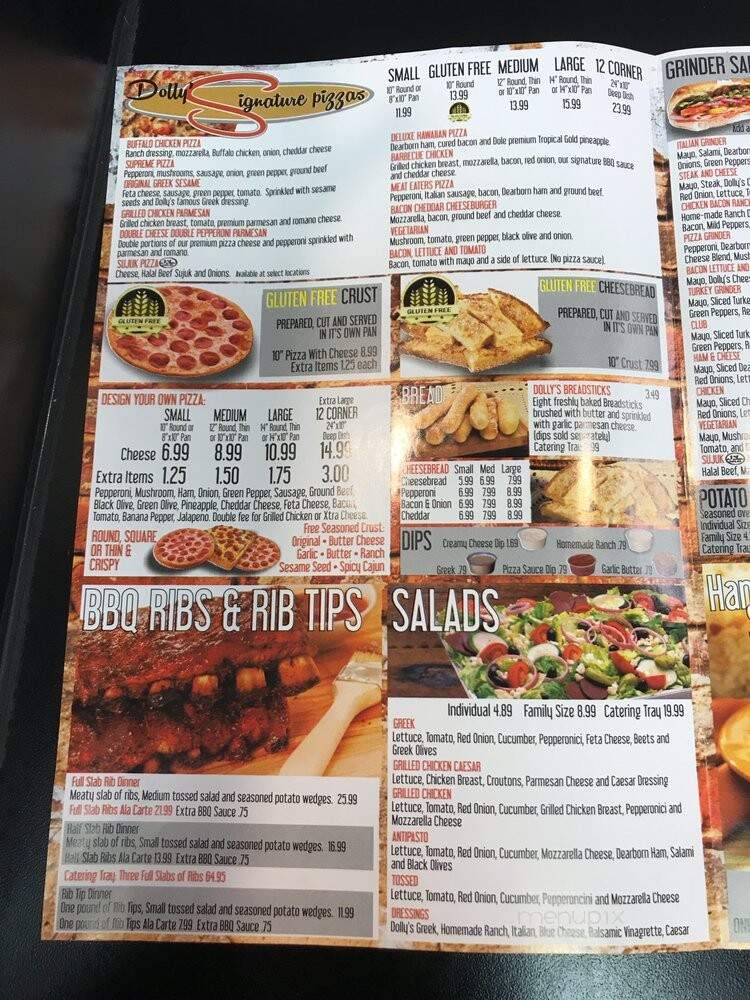 Dolly's Pizza - Livonia, MI menu_pic