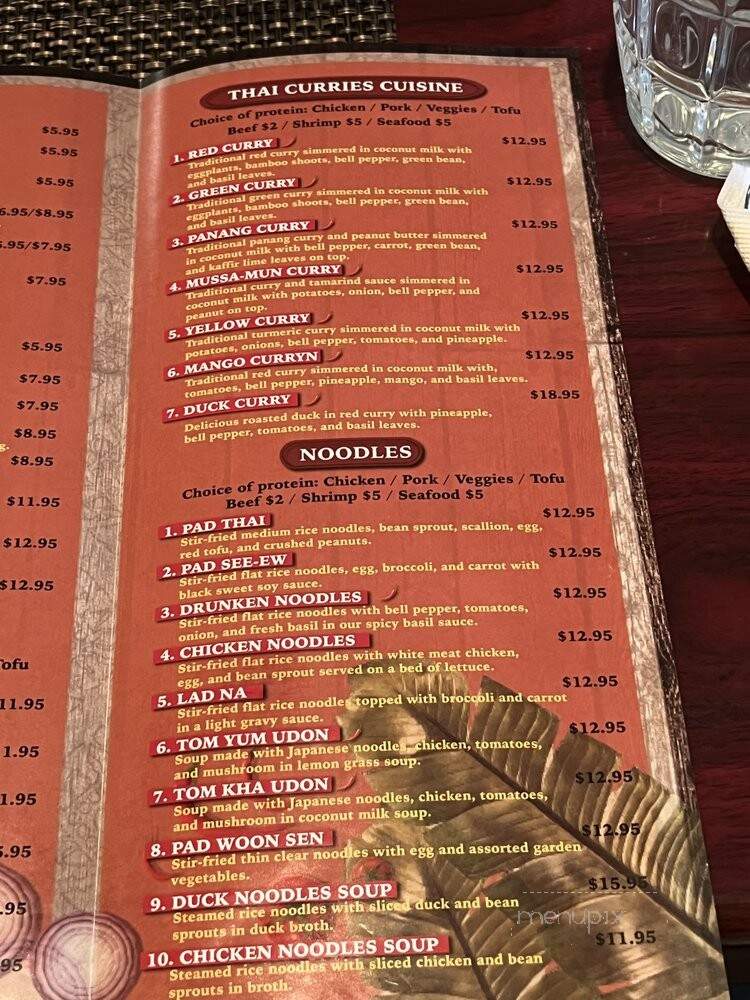 Aubergine Thai - Stafford, VA menu_pic