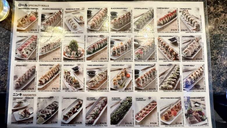Sushi World - Cypress, CA menu_pic