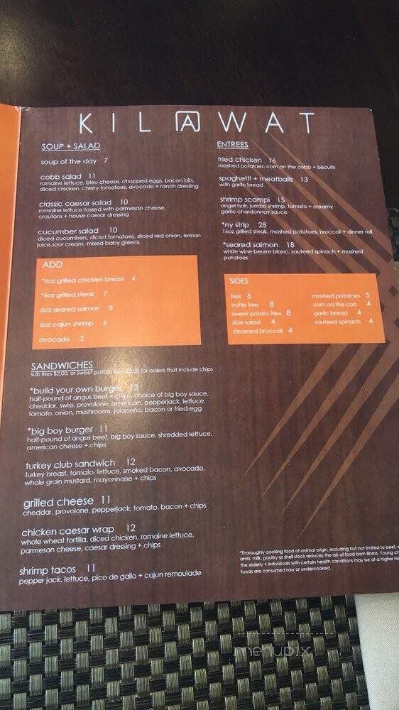 KILAWAT - Las Vegas, NV menu_pic