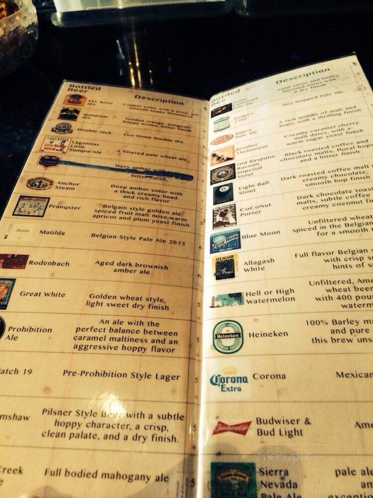 Bruno's Pizzeria Cucina - San Francisco, CA menu_pic