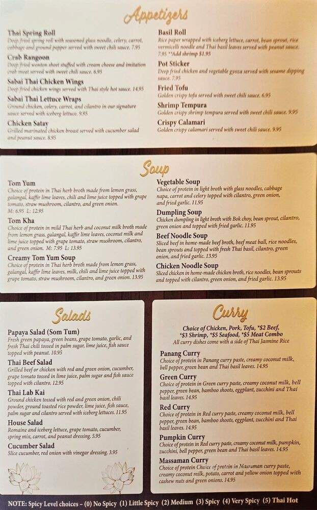 Thai Chili - San Antonio, TX menu_pic