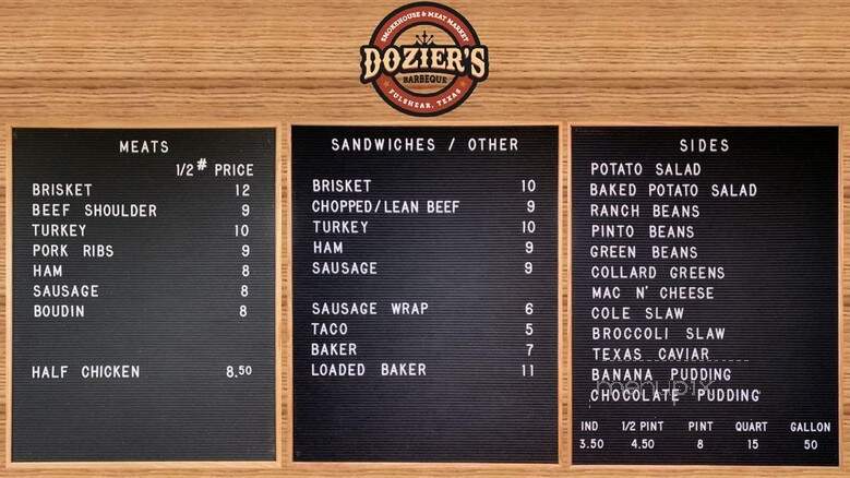 Dozier's Grocery & Market - Fulshear, TX menu_pic