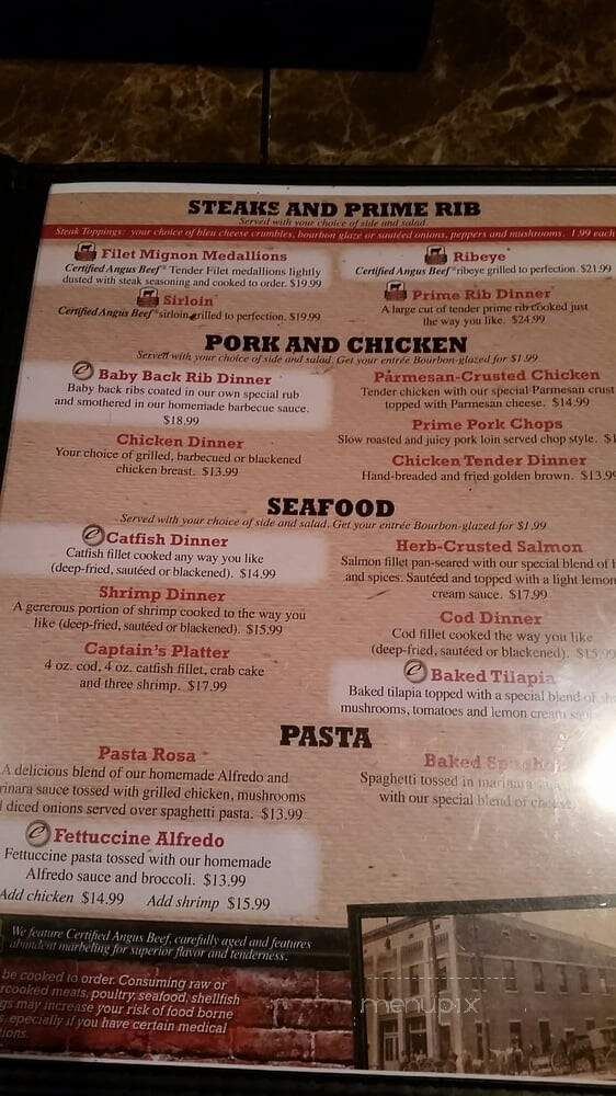 Chasers - Campbellsville, KY menu_pic