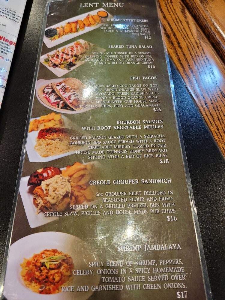 Hamlin Pub - Shelby Township, MI menu_pic