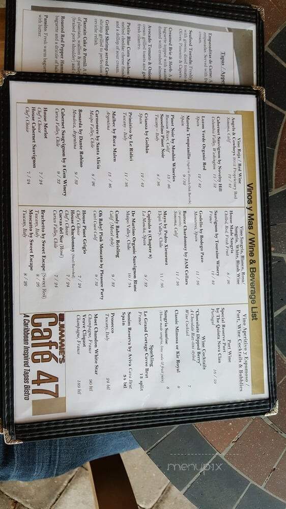 Jimmie's Chocolates & Cafe - Dania, FL menu_pic