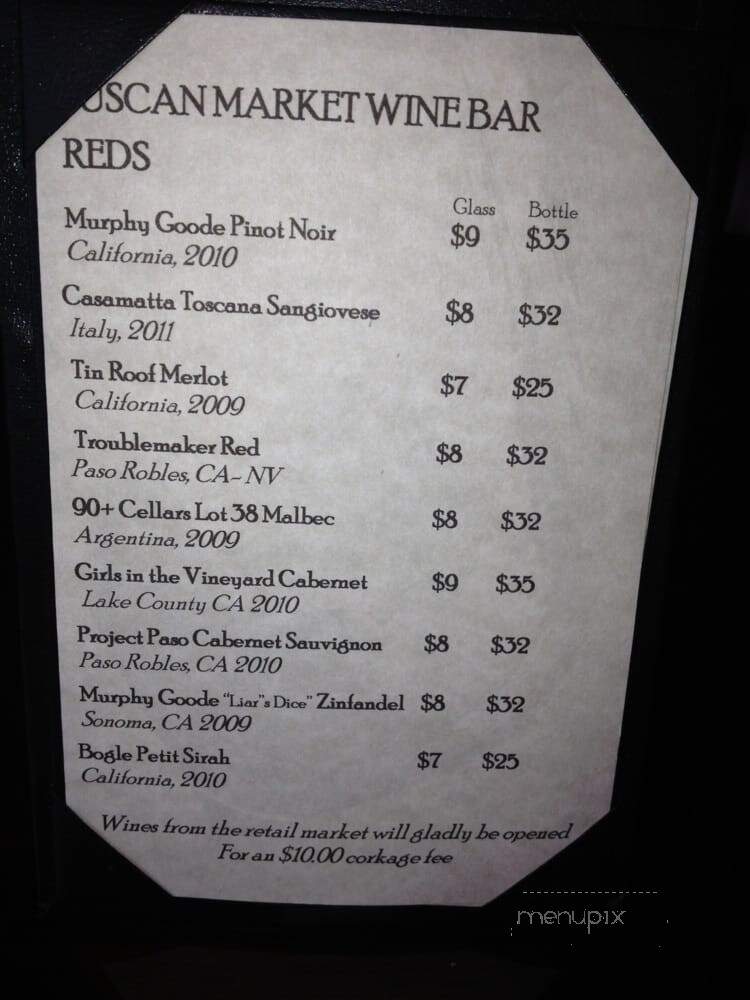 Tuscan Market & Wine Shop - Arlington Heights, IL menu_pic