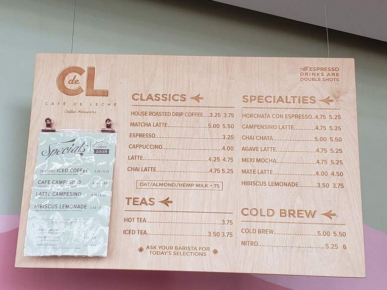 Cafe de Leche - Los Angeles, CA menu_pic