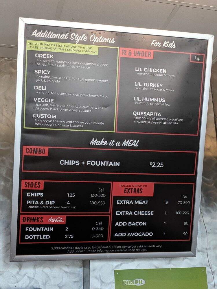 The Pita Pit - Baton Rouge, LA menu_pic