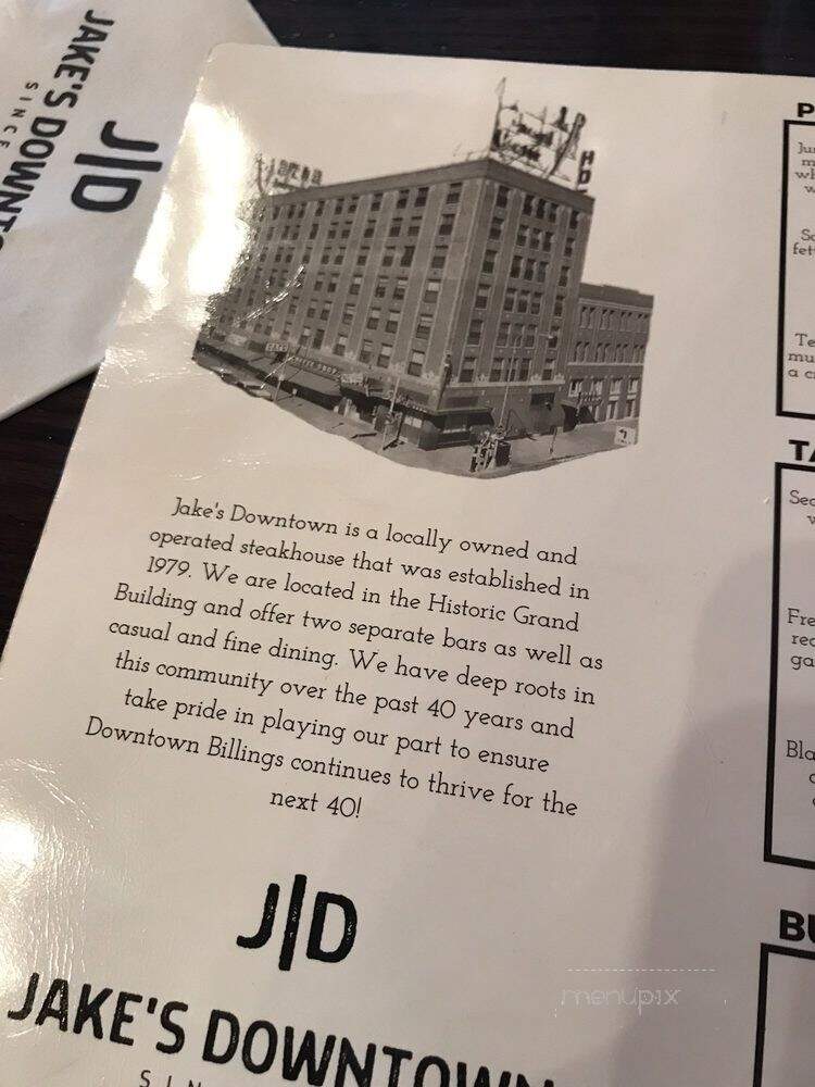 Jake's Bar & Grill - Charleston, SC menu_pic
