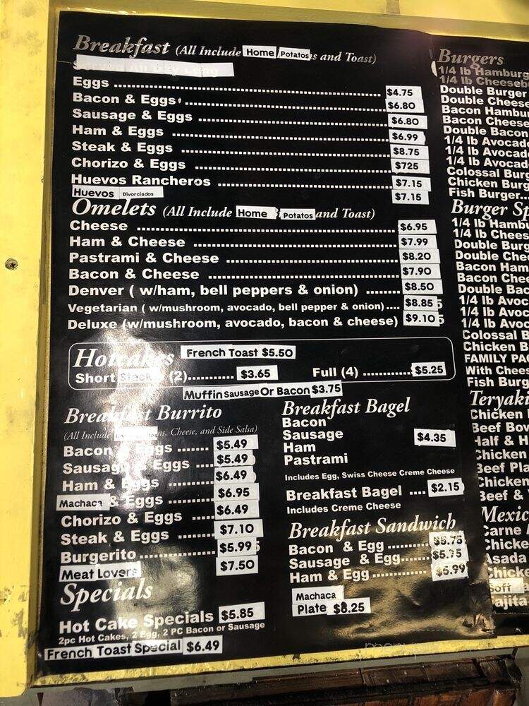 Angelo's Burgers - Santa Fe Springs, CA menu_pic