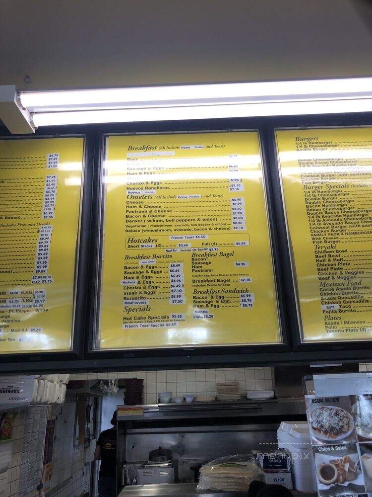 Angelo's Burgers - Santa Fe Springs, CA menu_pic