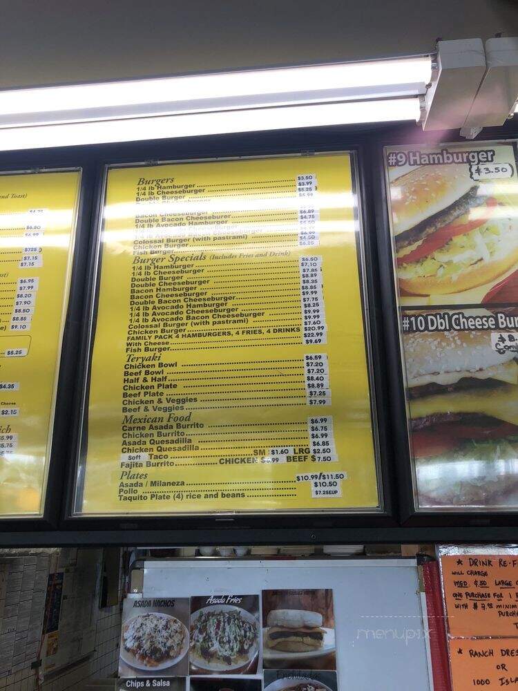 Angelo's Burgers - Santa Fe Springs, CA menu_pic