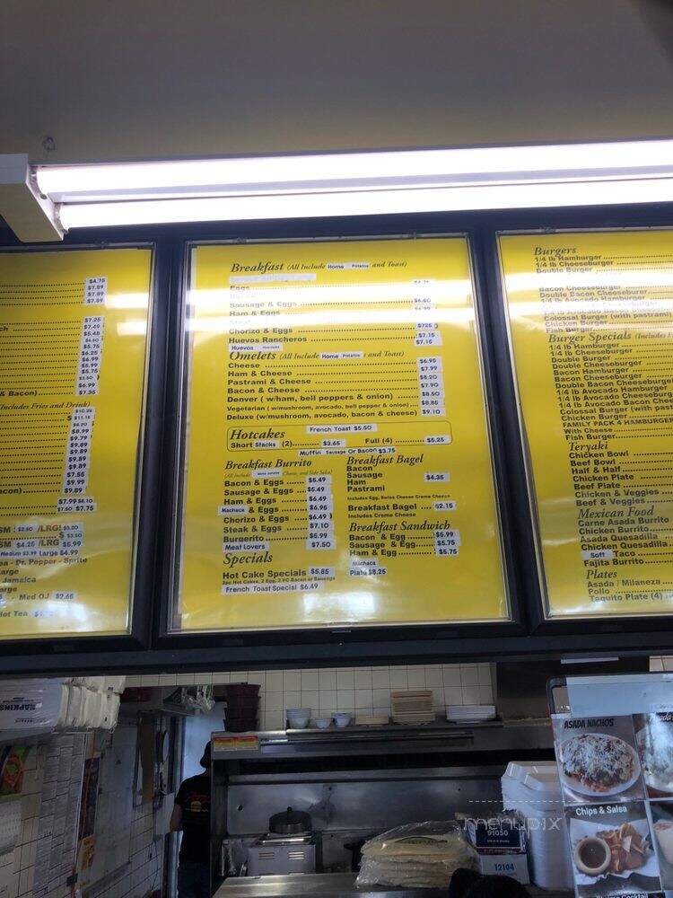 Angelo's Burgers - Santa Fe Springs, CA menu_pic