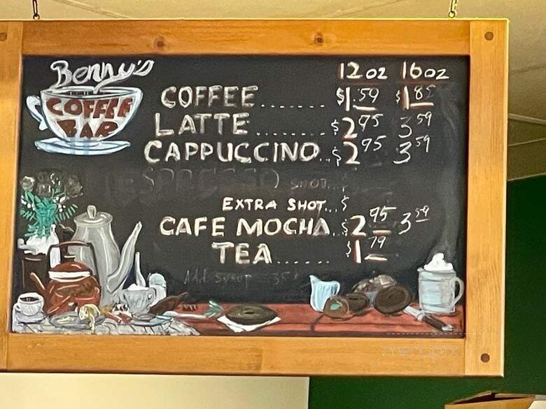 Benny's Bagels - Richardson, TX menu_pic