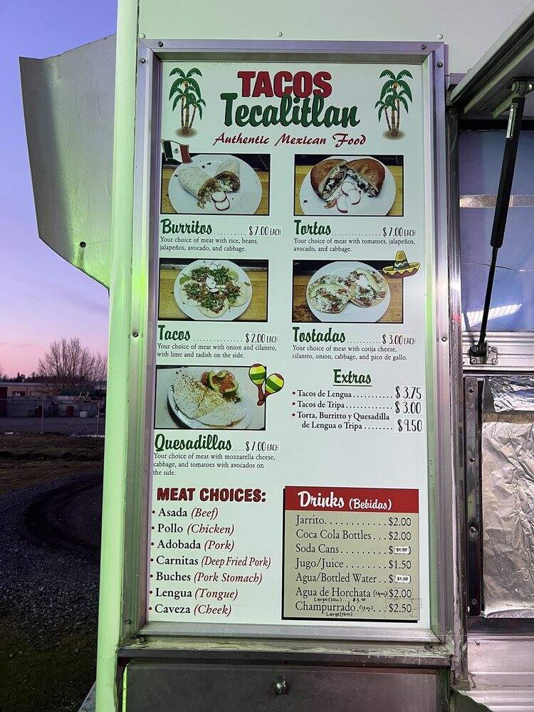 Tacos Tecalitan #2 - Bellingham, WA menu_pic