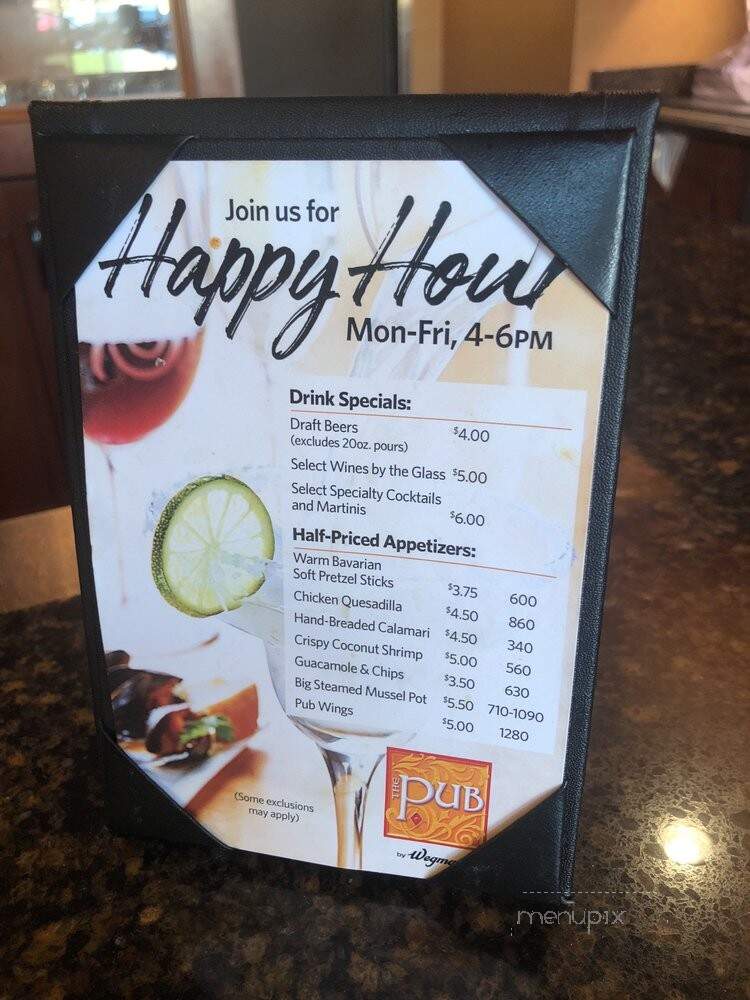 Pub at Wegmans - Malvern, PA menu_pic