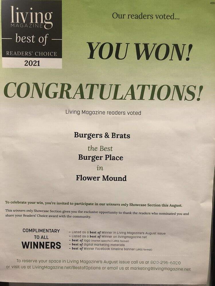 Burgers and Brats - Flower Mound, TX