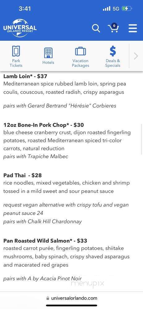 Mythos Restaurant - Orlando, FL menu_pic